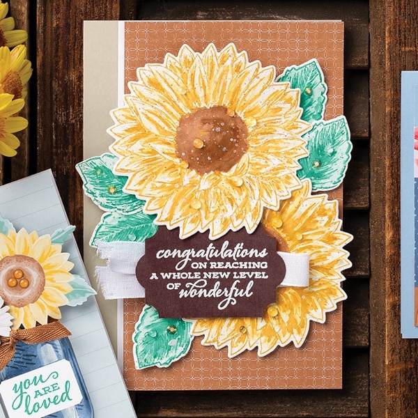 Fall autumn Celebrate Sunflowers Stampin Up floral feminine cards bundle Flowers for Every Season 