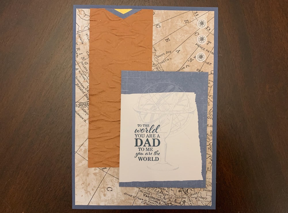 Stampin Up World of Good masculine Father’s Day card Dad