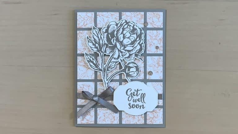 Prized Peony Get Well Card